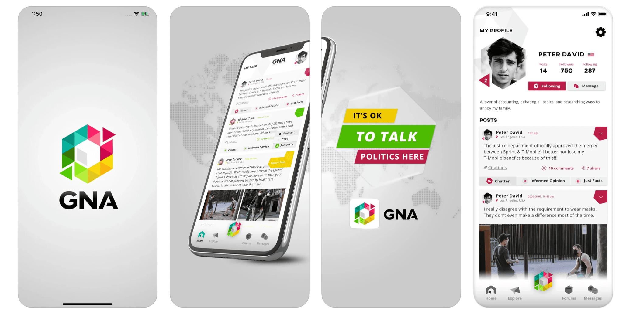 GNA: A Social Platform for Political Discourse